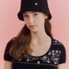 engbrox Heart Symbol Wool Bucket Hat_black
