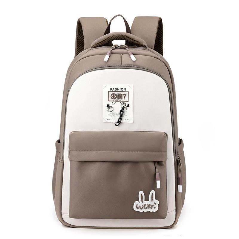 2023 New Korean Style Large Capacity Unisex School Bag For Elementary Kids коричневый