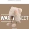 New winter thickened raccoon anti-wind and cold ear protection hat cute fox ears show face small children's Lei Feng hat