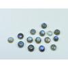 7X7MM Natural Labradorite Blue  Round Cabochon Loose Gemstone 14Pcs Lot C-1036