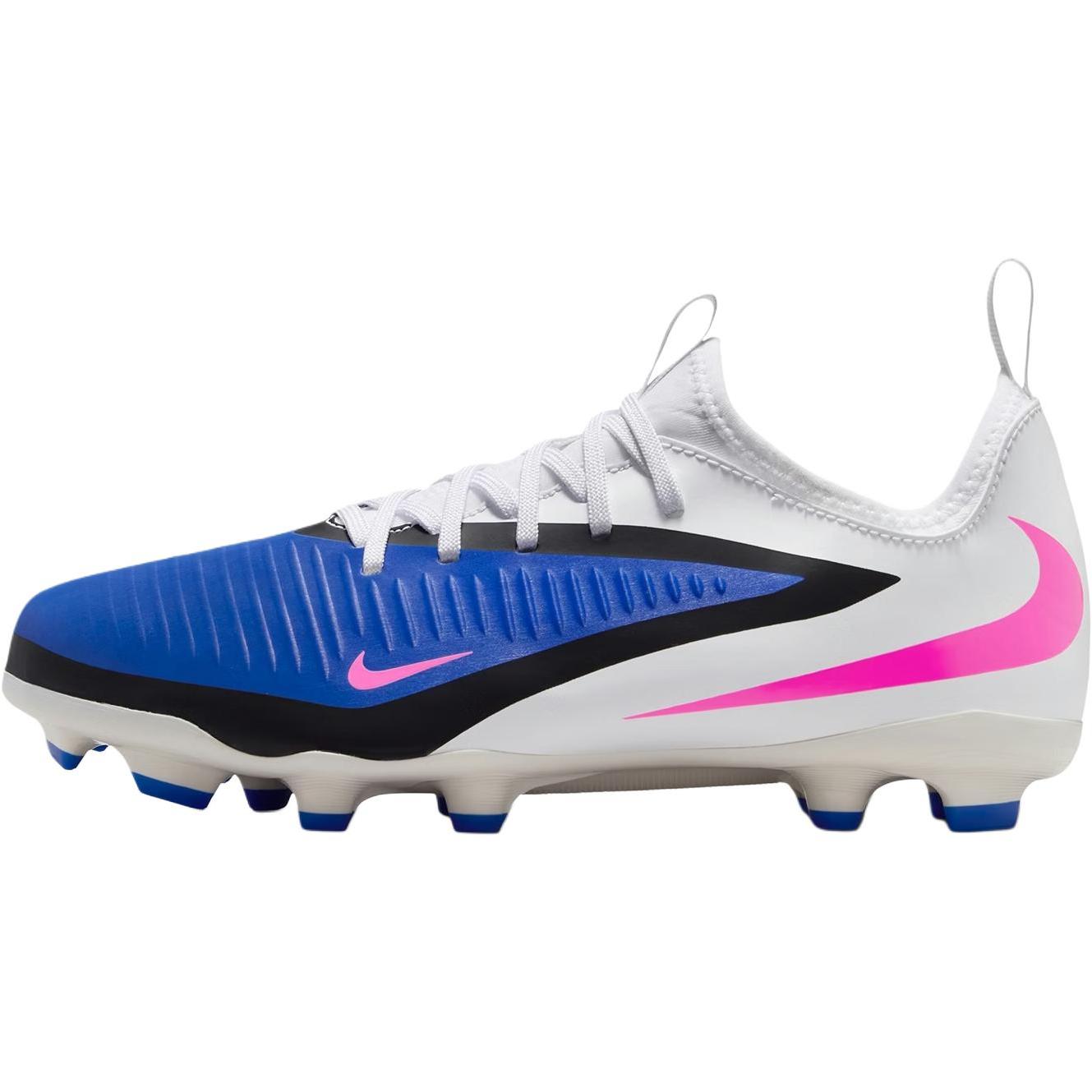Nike Phantom 6 Low top Kids  Soccer Shoes White Blue Teenagers HM9203-446 33.5