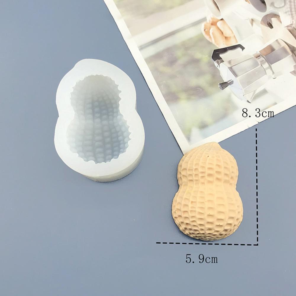 Food Grade Silicone Peanut-Shaped Mold Flexible Handmade Mousse Cake Mold Reusable Heat Resistant French Pastry Mold Pudding