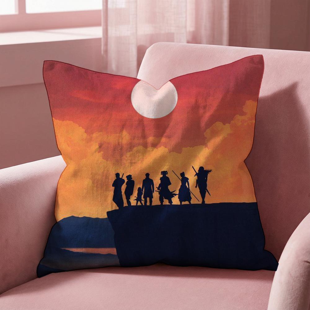 The Legend V-vox Machina Cushion Cover Multi-Scene Pillow Cover for Home & Car - Reversible, Soft & Durable for Daily Use