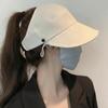 Breathable Empty Top Baseball Cap Anti-UV Beach Bucket Hat Summer Fisherman Ponytail Caps