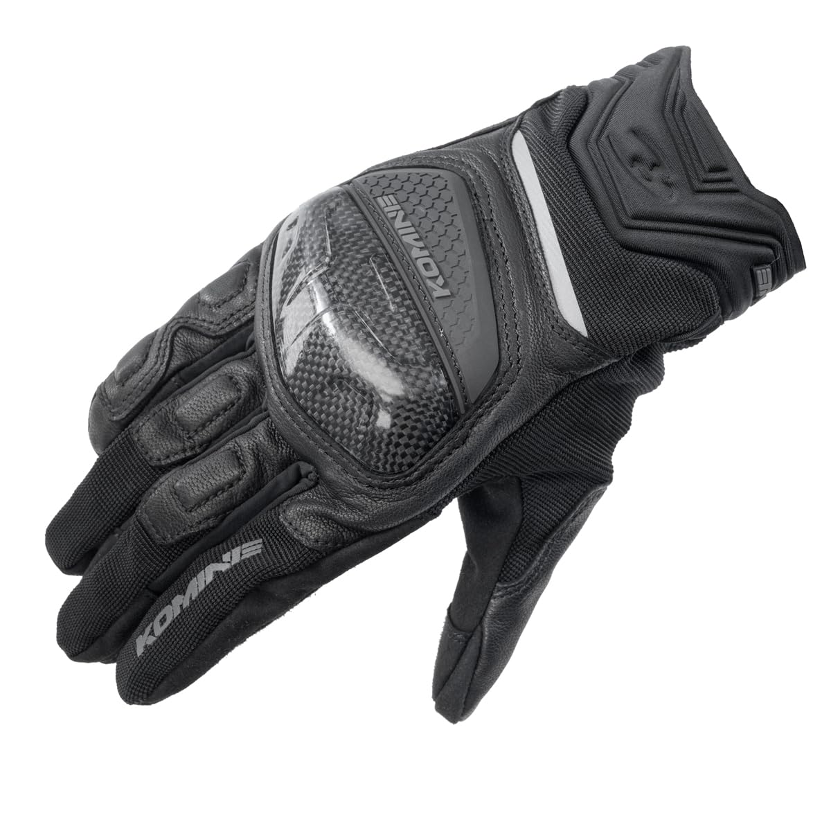 

Komine 2025 Model Motorcycle Carbon Mesh Large (KOMINE) 06-268 GK-268 Gloves, Black, чорний