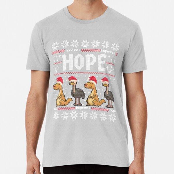 

Christmas With Hope Premium T-Shirt S to 5XL Made in the AU/USA T-Shirt 3XL
