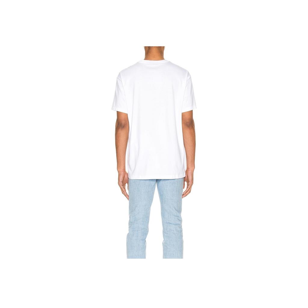 Polo Ralph Lauren Logo Print Straight Cut Pullover Short Sleeve T-Shirt Men Tops White 710746817-002