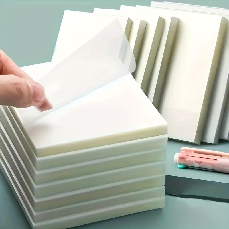 200 Sheets of Transparent Sticky Notes Can Be Used for Notes Multiple Times Made of Waterproof Plastic