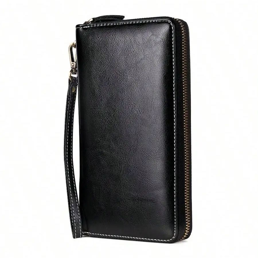 RFID Blocking Fashion Women Wallet Leather Long Zipper Clutch Purse Large Capacity Credit Card Holder Wallet