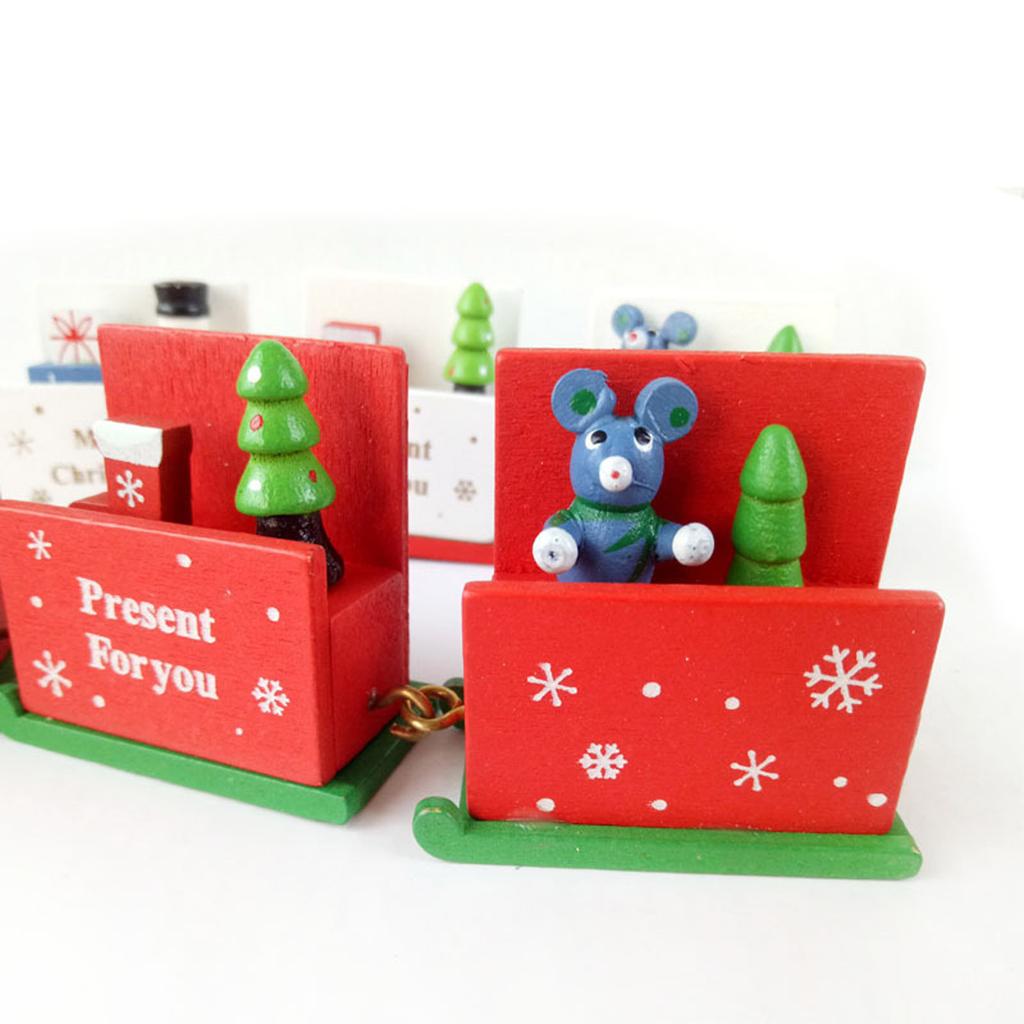 Vánoční ozdoby Vánoční dřevěné Vláček Dětská školka Slavnostní