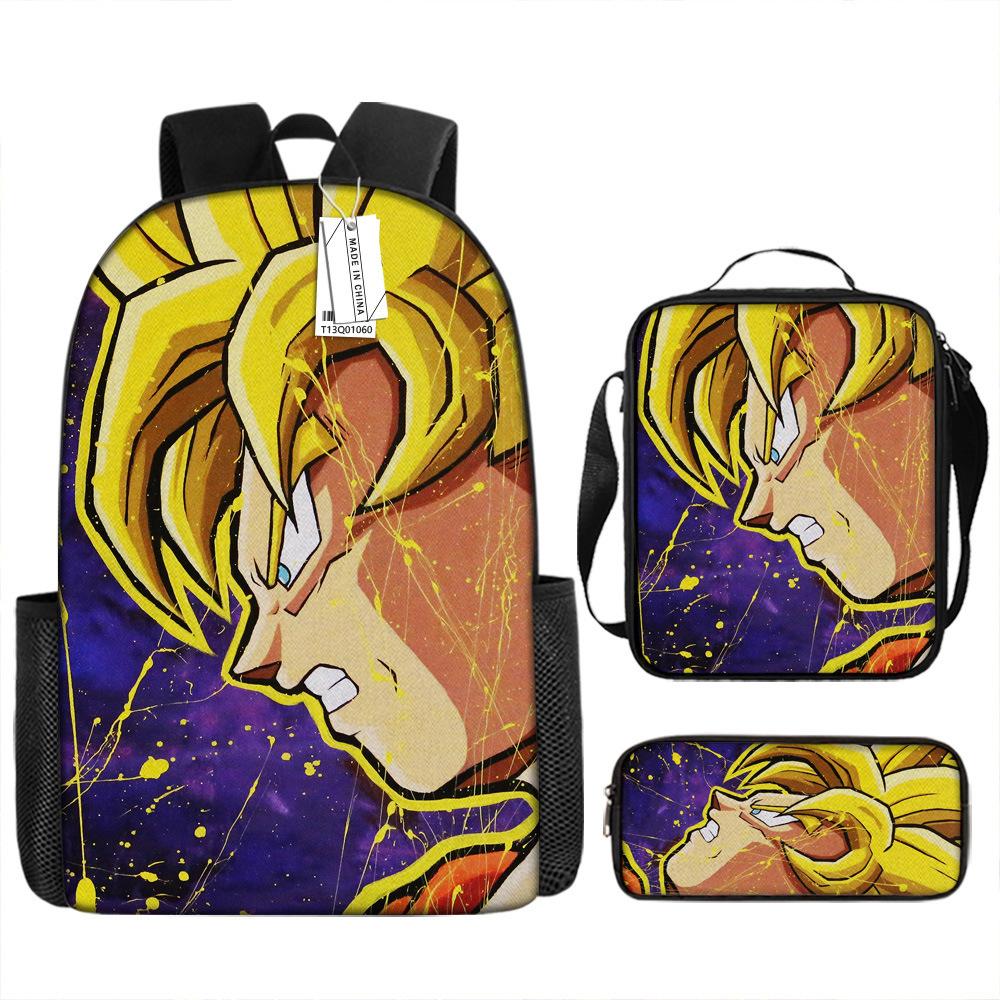 Summer School Bag Dragon Ball Animation Lunch Bag Elementary and Secondary School Backpack