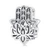 WOSTU 925 Sterling Silver Hand of Fatima Series Charm Demon Eye Bead Pendant Fit Original Bracelet Necklace DIY Jewelry