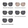 Fashionable Retro Sunglasses, Personalized Polarized Sunglasses for Women, UV400, Light Luxury