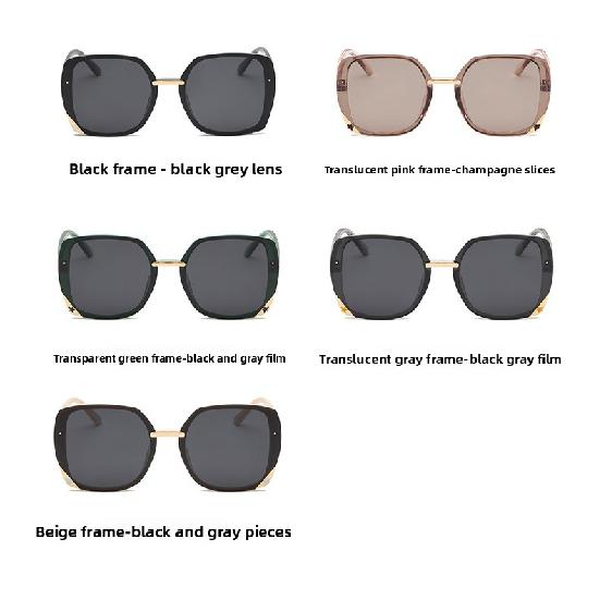 Fashionable Retro Sunglasses, Personalized Polarized Sunglasses for Women, UV400, Light Luxury