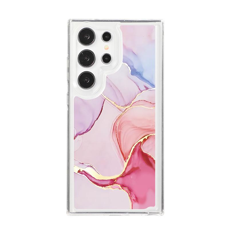 Marble Soft Shell Suitable for Samsung S25 UltraS24 S23FE Mobile Phone Case A56 A06 Air Compressed Airbag Anti Fall