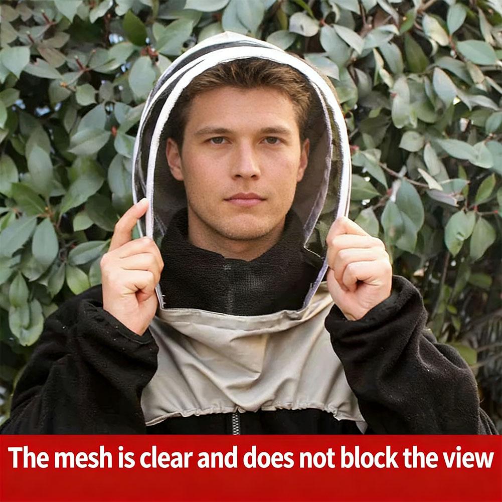 Professional Beekeeping Hat Space Veil Mask Anti-Bee Mosquito Head Net Hat Clear View Breathable Protector For Beekeeper Ge H6O4