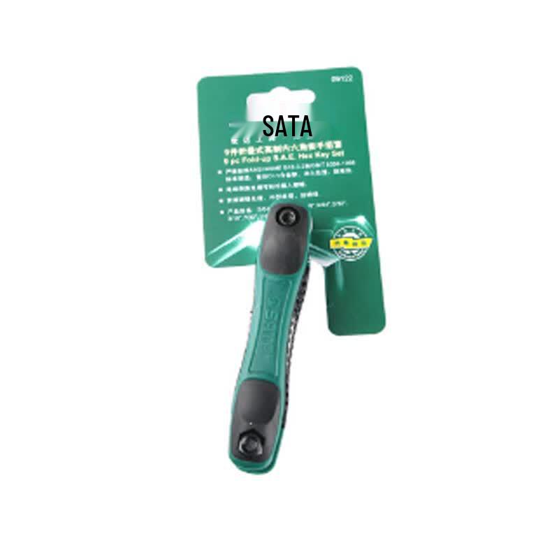 SATA 09122 9-Piece Imperial Hex Key Wrench Set 5/64 -1/4