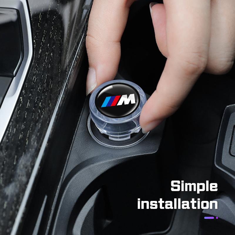 Car Cigarette Lighter Cover DustProof Decoration Cap For BMW M M3 E36 E39 E46 E60 E91 F48 F25 F15 F10 F20 F01 X1 X3 X5 X6X7 G20
