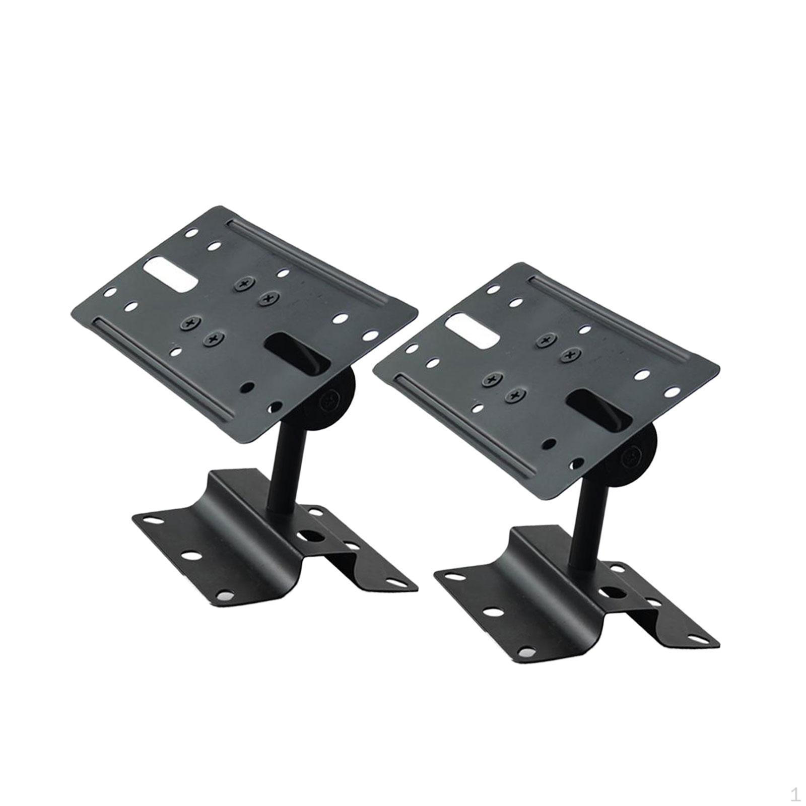 

2 Pack Speaker Mounting Brackets Heavy Duty Stable Support Up to 15kg for Club Home Karaoke Studio Short