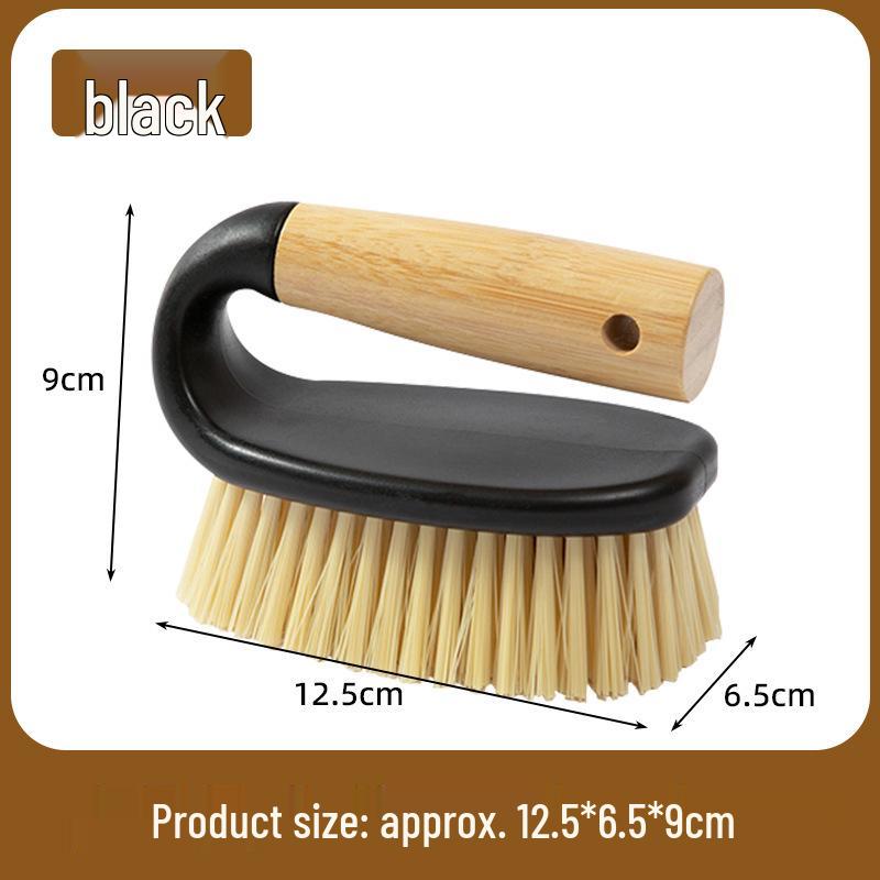 Wooden Handle Stiff Bristle Gap and Floor Cleaning Brush for Kitchen, Laundry, and Bathroom