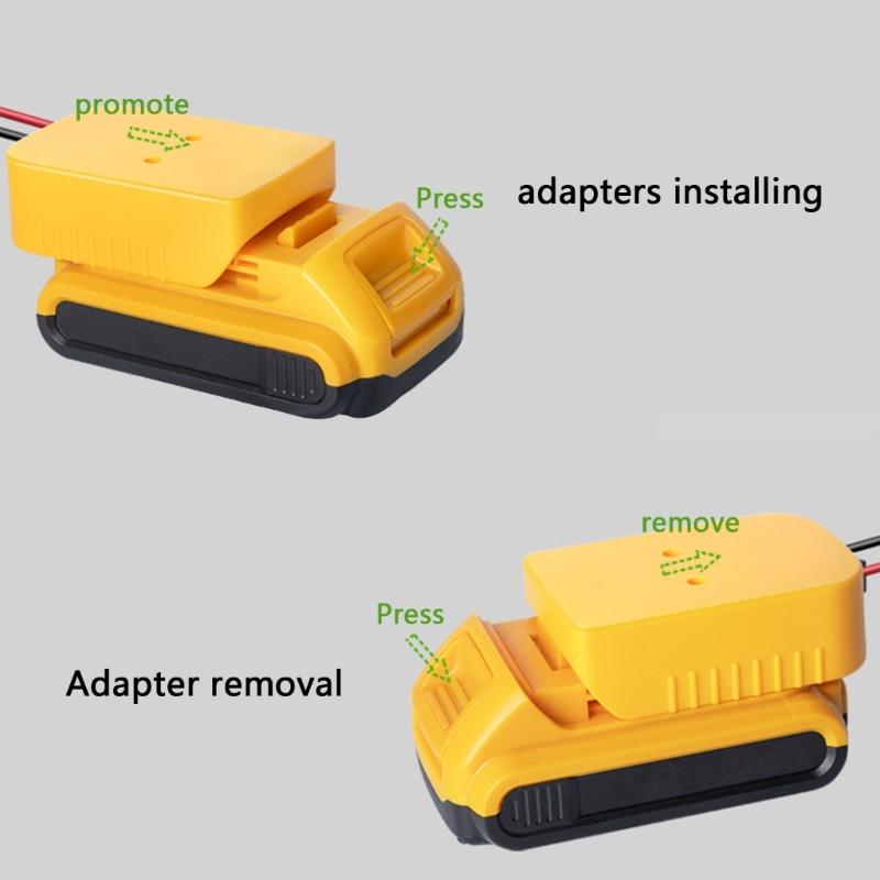 Power Wheel Adapter for 18/20V Battery Adapter Power Wheel Battery Conversion Kit with Switches Fuses Wire Terminals 12A
