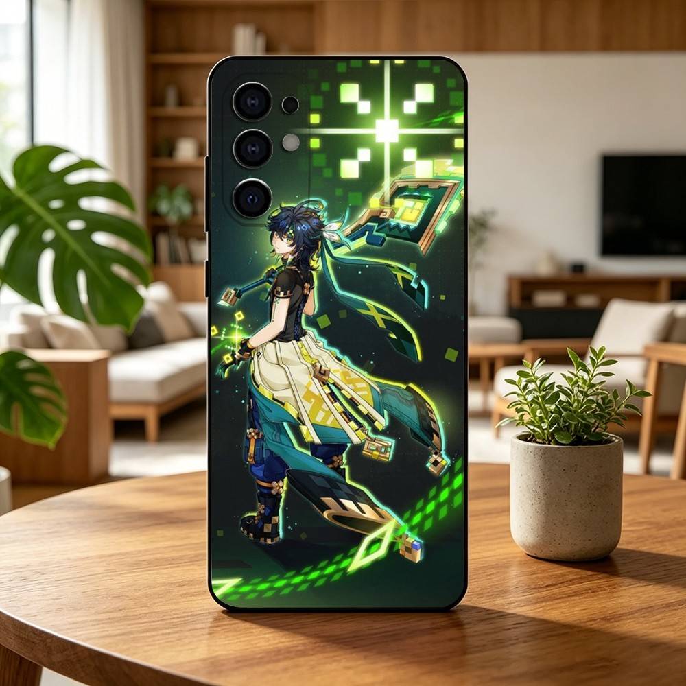 G-Genshin I-Impact Kinich Game Gift Phone Case For Samsung S25,S24,S21,S22,S23,S30,Ultra,S20,Plus,Fe,Soft Silicone Black Cover