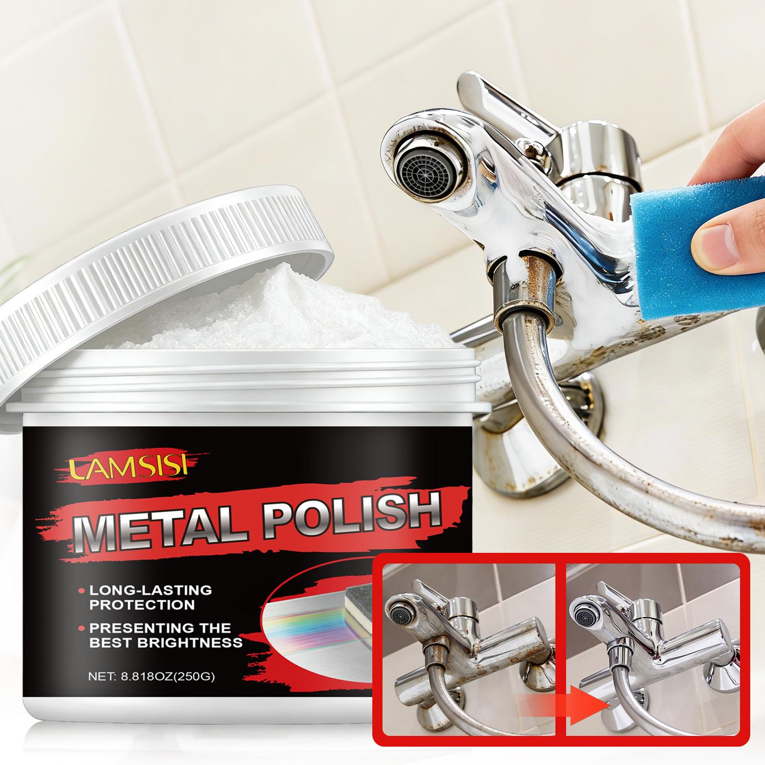 Metal Polish-Presenting The Best Brightness-Long Lasting Protection-Quick Polishing, Immediate Effect-Easily Dissolves Creasy Stains-250g