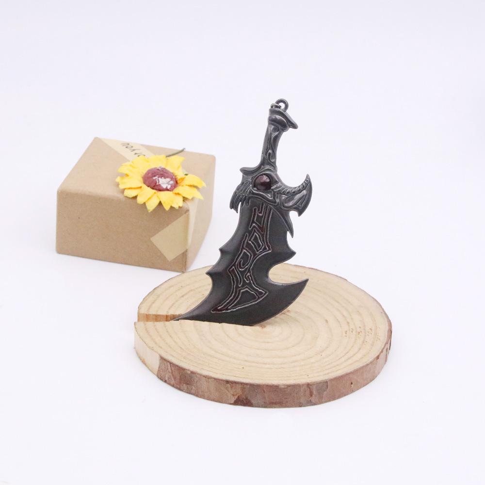 Game God of War: Ragnarok Keychain Blades of Athena Weapon Model Cosplay Props Keychain For Women Men Fans Jewelry Pendant Gifts