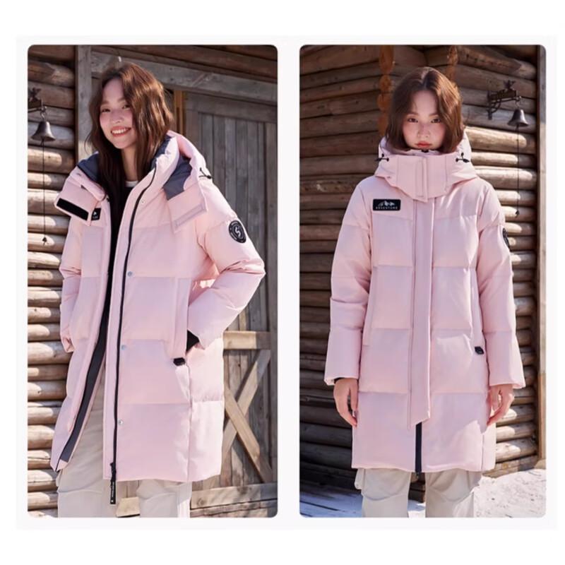 Women's Mid-Length Hooded Down Jacket