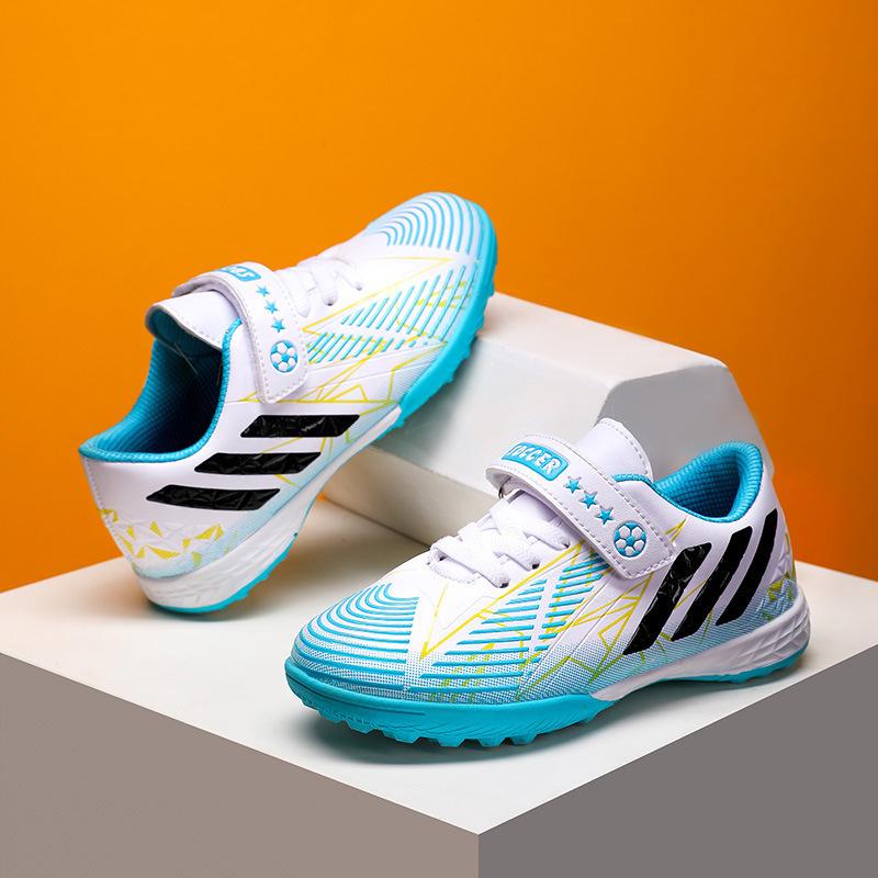 Children's Football Shoes Boys' and Boys' Men's Indoor Velcro Boys' and Children's Student Sneakers Broken Nails Training Shoes