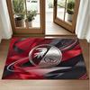 SC Freiburg FC Design Crystal Velvet Rug Soft Decorative Mat for Bedroom Entrance