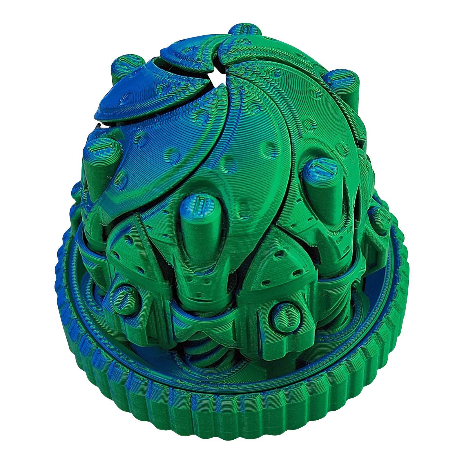 

3D-печатная интегрированная вращающаяся коробка передач Cyber Gear Box Fun Decompression Model Decorations Gift One Size зелёный