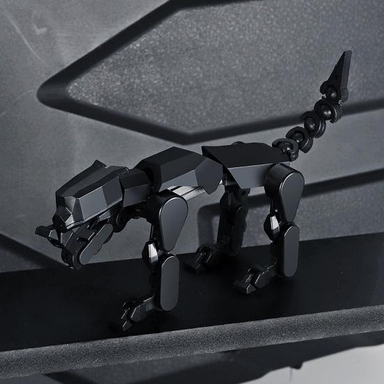 1/5Pcs 3D Printed Robot Dog Figurine Movable Joints Puppy Figure Articulated Animal Model Fidget Toy Home Office Desktop Decoration Ornament