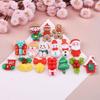 10Pcs Christmas Surprise Blind Bags Luminous Animal Mushroom Figurines Miniature Mystery Bag For Potted Dollhouse Decor