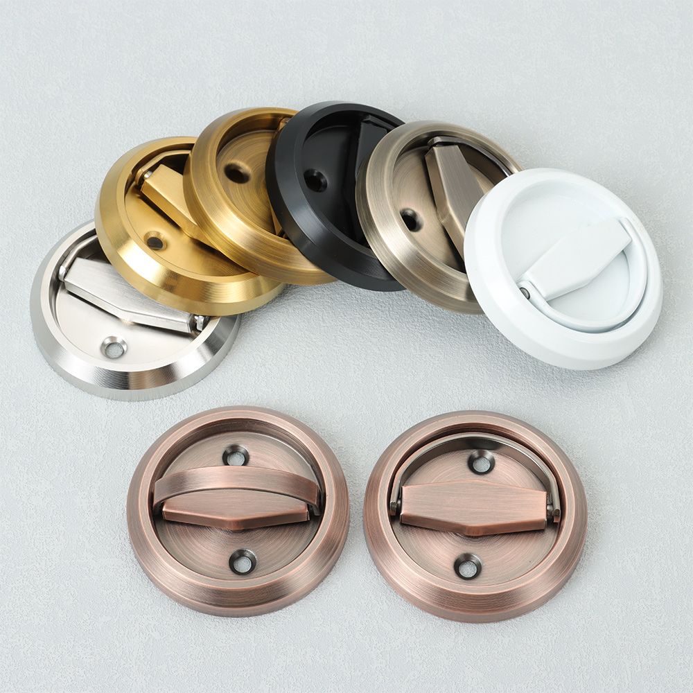Fire Proof Recessed Invisible Wardrobe Pulls Furniture Knob Cabinet Drawer Hidden Door Handle Lock