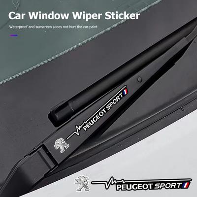 4Pcs Car Decoration Accessories Wiper Stickers Door Sticker Decal Styling For 206 307 308 207 3008 208 407 508 2008 5008