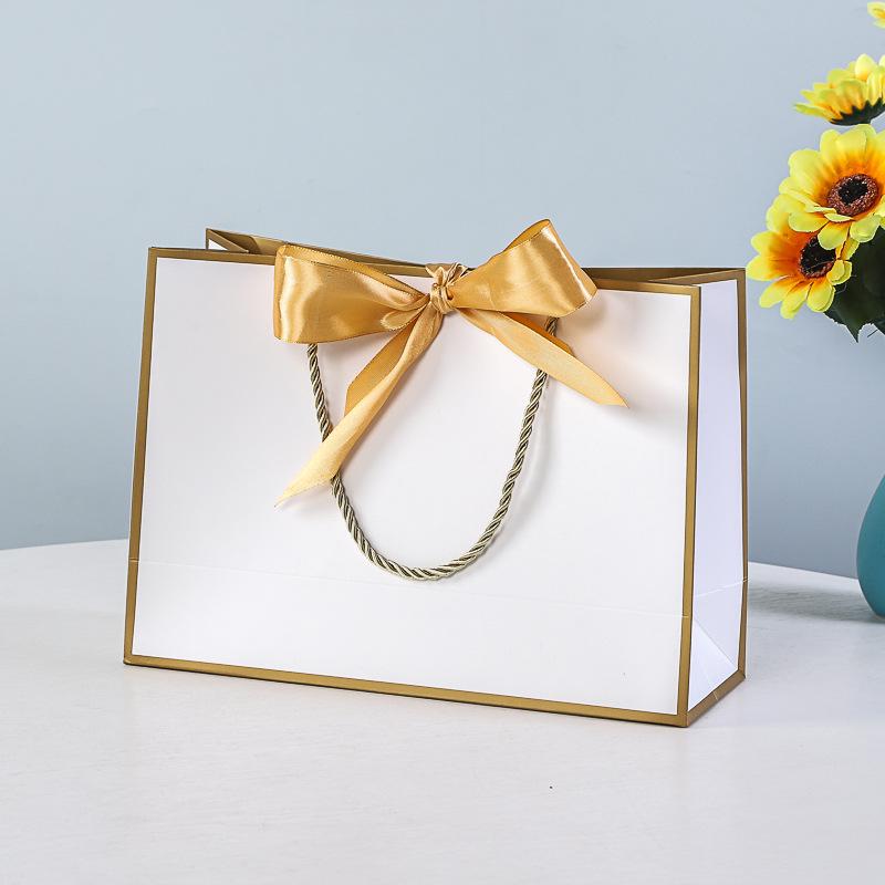Gift, Cosmetic & Shopping Paper Bags with Bow Handles