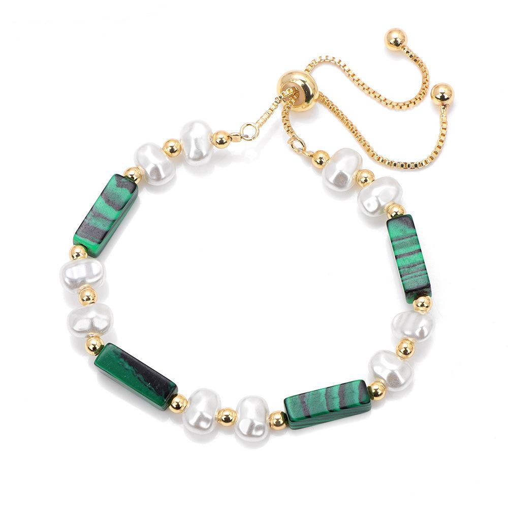JYL TS Bracelet Zodiac  Planet Beads Aligns Celestial Luck & Destiny green peacock светло-розовый