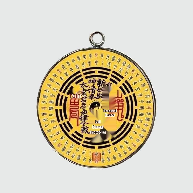 

30mm Round Alloy Pendant Keychain Accessory