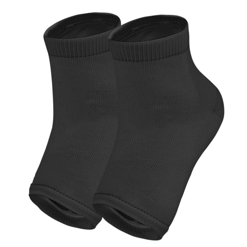 2Pcs Arch Support Sleeve Cushioned Soft Elastic Gel Pad Fabric Arch Socks for Flat Foot Pain Relief Plantar Fasciitis Heel Spurs