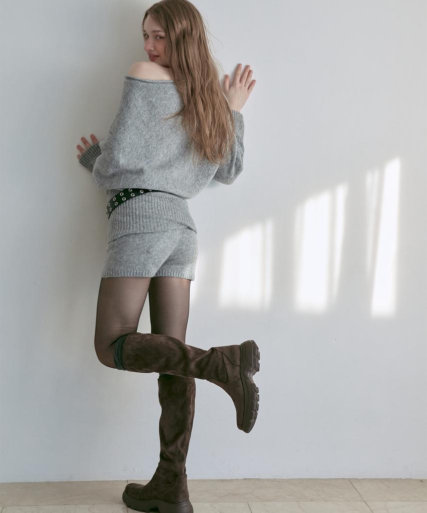 Spur Cecile Minimal Span Long Boots 5Cm -Va9062 (2Color)