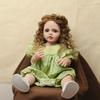 22'' 55cm Full Vinyl Reborn Baby Doll Betty Lovely Baby Girl Doll with Africa Popular Afro Hair Lifelike Princess Toddler Simulation Dolls for Kids