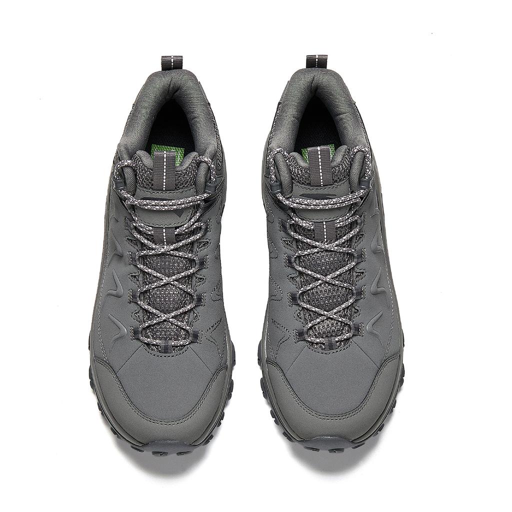 Anta Mountain Exploration Textile, Synthetic Leather Comfortable Low Top Outdoor Shoes Men's Gray 912616670-3