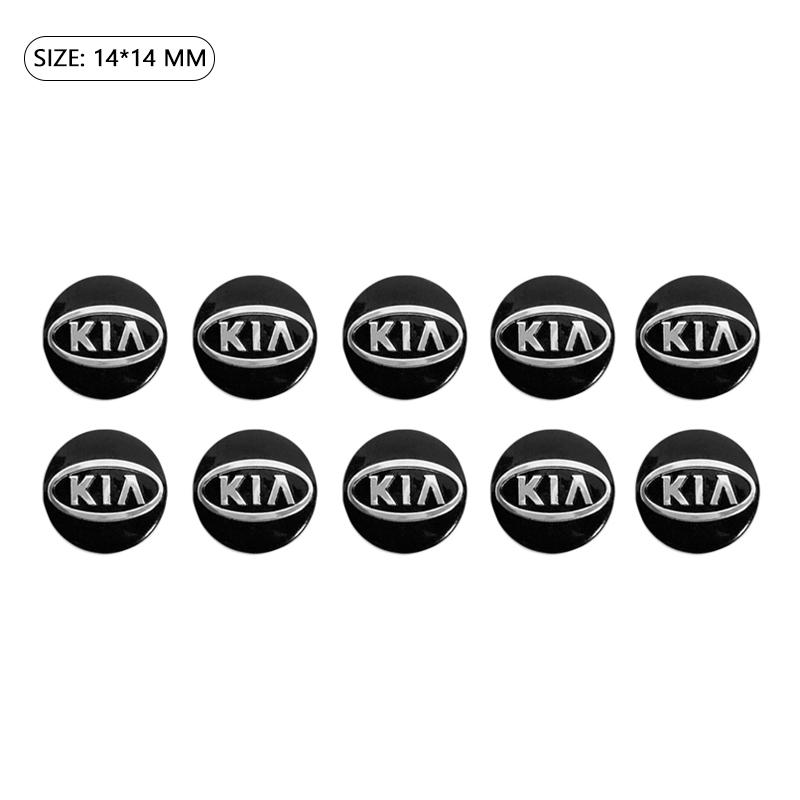 LRVA9 Aluminum Alloy Car Remote Key Fob Emblem Badge Sticker For KIA EV6 Stinger RIO Sorento Picanto Ceed K5 K9 Carnival Niro Sportage