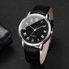 4pcs/set Men's Watch Fashion Casual Arabic Numerals Roman Scale Dial Classic Business Trend Quartz Watch Combination Set No Box