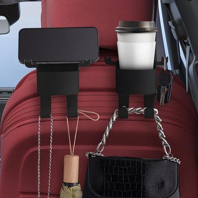 Backseat Cup Holder For Car Automotive Headrest Multifunction Drink Holder Hook Hanger For Beverage Bottles Coffee Cups Drinks