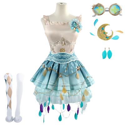 Gra Identity V Drifting Moonlight Margaretha Zelle Kostium Cosplay Pełny Zestaw Damski Tancerz Cosplay Mundur Peruka Sukienka na Halloween