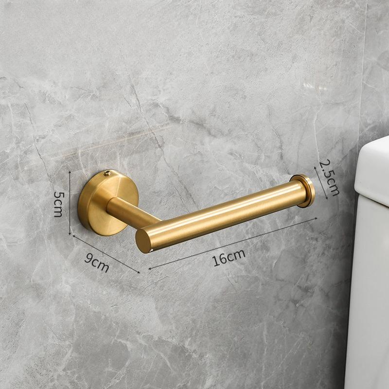 1pcs Stainless Steel Wall Mounted Toilet Paper Holder Creative American Style Bathroom Tissue Roll Stand