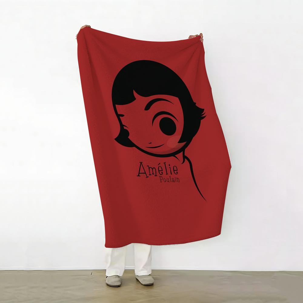Movie a amelie Throw Soft Warm Flannel Fleece Throw Blanket for Sofa Bed Travel Home