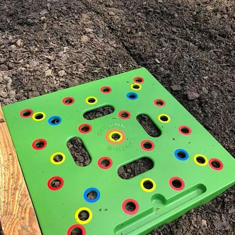 Seeding Sowing Template Garden Seed Spacer Tool Coded Spacing Grow